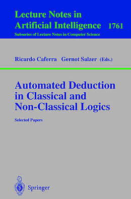 Kartonierter Einband Automated Deduction in Classical and Non-Classical Logics von 