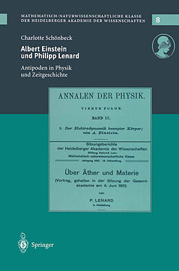 Kartonierter Einband Albert Einstein und Philipp Lenard von Charlotte Schönbeck