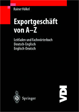 Kartonierter Einband Exportgeschäft von AZ von Rainer Völkel