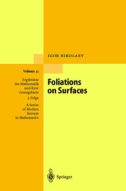 Livre Relié Foliations on Surfaces de Igor Nikolaev