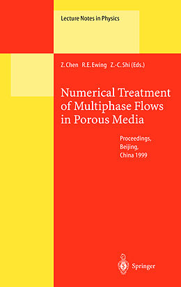 Fester Einband Numerical Treatment of Multiphase Flows in Porous Media von 