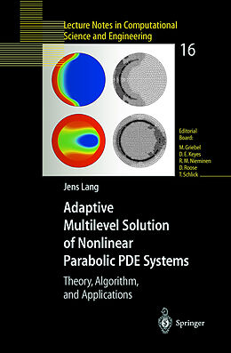 Fester Einband Adaptive Multilevel Solution of Nonlinear Parabolic PDE Systems von Jens Lang