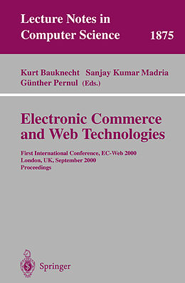 Kartonierter Einband Electronic Commerce and Web Technologies von 