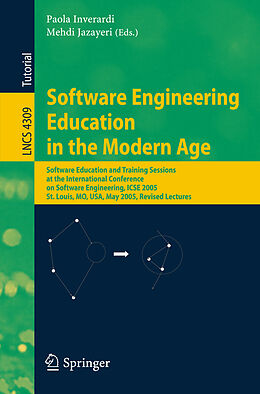 Couverture cartonnée Software Engineering Education in the Modern Age de 