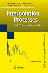 eBook (pdf) Interpolation Processes de Giuseppe Mastroianni, Gradimir Milovanovic