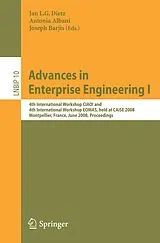 Kartonierter Einband Advances in Enterprise Engineering I von 