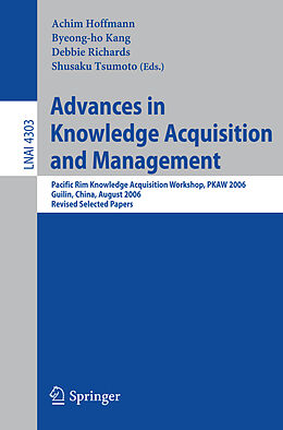 Kartonierter Einband Advances in Knowledge Acquisition and Management von 