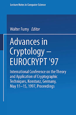 E-Book (pdf) Advances in Cryptology - EUROCRYPT '97 von 