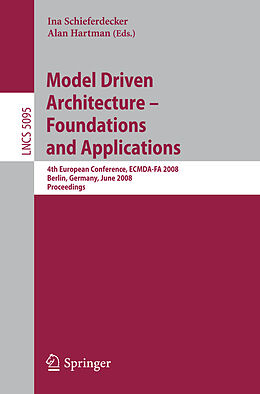 Kartonierter Einband Model Driven Architecture - Foundations and Applications von 