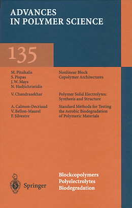 E-Book (pdf) Blockcopolymers, Polyelectrolytes, Biodegradation von 