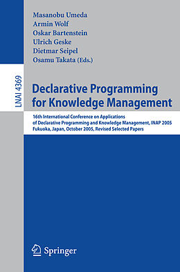 Kartonierter Einband Declarative Programming for Knowledge Management von 