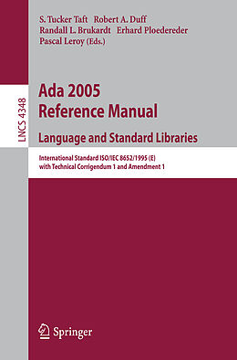 Kartonierter Einband Ada 2005 Reference Manual. Language and Standard Libraries von 