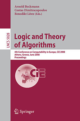 Kartonierter Einband Logic and Theory of Algorithms von 