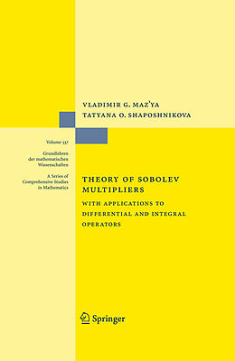 eBook (pdf) Theory of Sobolev Multipliers de Vladimir Maz'ya, Tatyana O. Shaposhnikova