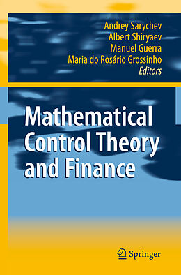 Livre Relié Mathematical Control Theory and Finance de 