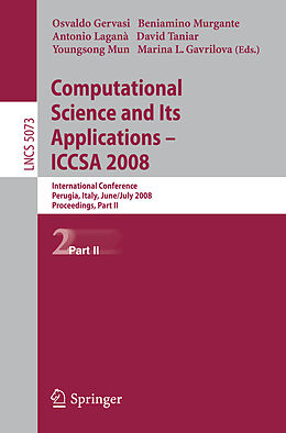 Kartonierter Einband Computational Science and Its Applications - ICCSA 2008 von 