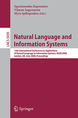 Kartonierter Einband Natural Language and Information Systems von 