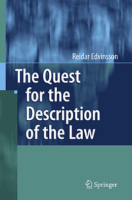 Livre Relié The Quest for the Description of the Law de Reidar Edvinsson