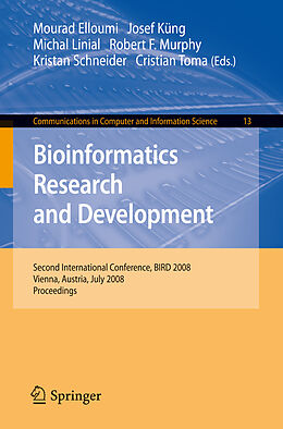 Couverture cartonnée Bioinformatics Research and Development de 