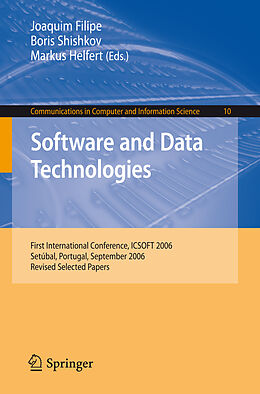 eBook (pdf) Software and Data Technologies de Joaquim Filipe, Boris Shishkov, Markus Helfert