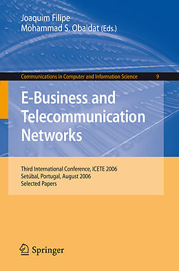 Couverture cartonnée E-Business and Telecommunication Networks de 