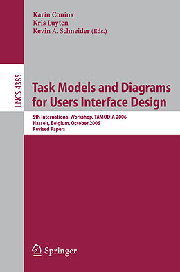 Kartonierter Einband Task Models and Diagrams for Users Interface Design von 
