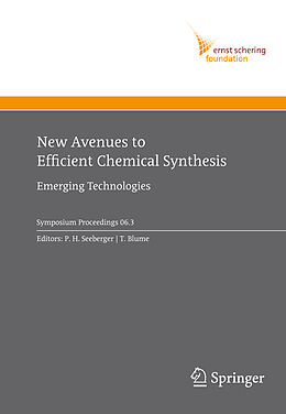 Livre Relié New Avenues to Efficient Chemical Synthesis de 