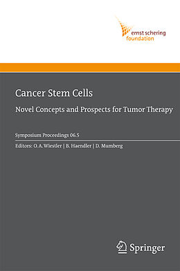 eBook (pdf) Cancer Stem Cells de O.D. Wiestler, B. Haendler, D. Mumberg