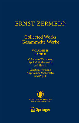 Fester Einband Ernst Zermelo - Collected Works/Gesammelte Werke II von Ernst Zermelo