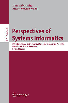 Kartonierter Einband Perspectives of Systems Informatics von 