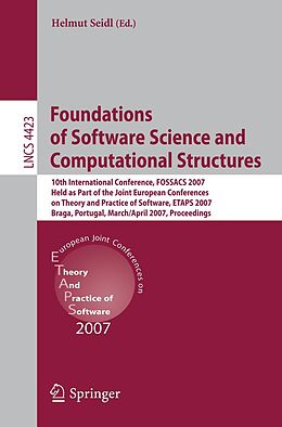eBook (pdf) Foundations of Software Science and Computational Structures de 