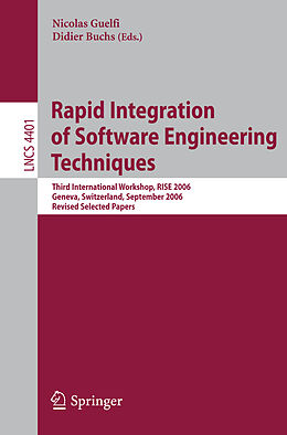 Kartonierter Einband Rapid Integration of Software Engineering Techniques von 