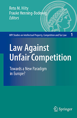 Livre Relié Law Against Unfair Competition de 