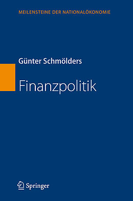 Fester Einband Finanzpolitik von Günter Schmölders