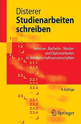 E-Book (pdf) Studienarbeiten schreiben von Georg Disterer