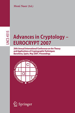 Kartonierter Einband Advances in Cryptology   EUROCRYPT 2007 von 