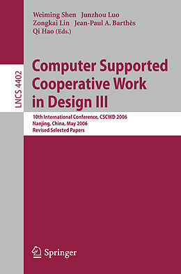 Kartonierter Einband Computer Supported Cooperative Work in Design III von 