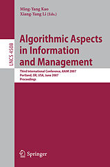 eBook (pdf) Algorithmic Aspects in Information and Management de 