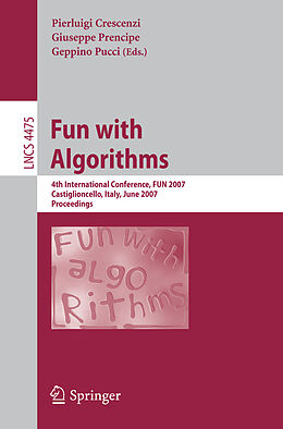 Kartonierter Einband Fun with Algorithms von 