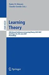 Kartonierter Einband (Kt) Learning Theory von