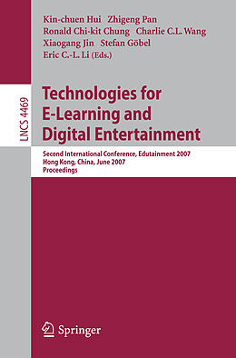 Kartonierter Einband Technologies for E-Learning and Digital Entertainment von 
