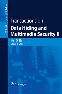 Couverture cartonnée Transactions on Data Hiding and Multimedia Security II de 