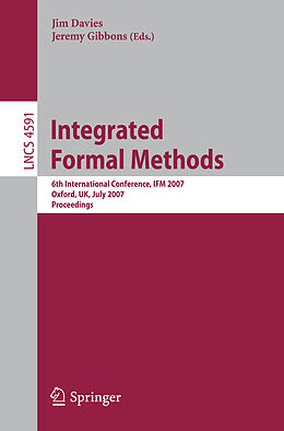 Kartonierter Einband Integrated Formal Methods von 