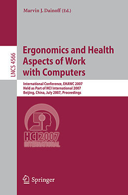 E-Book (pdf) Ergonomics and Health Aspects of Work with Computers von 