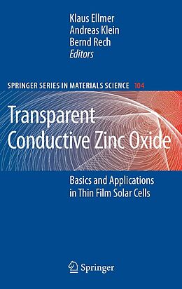 E-Book (pdf) Transparent Conductive Zinc Oxide von Klaus Ellmer, Andreas Klein, Bernd Rech