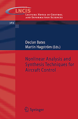 Couverture cartonnée Nonlinear Analysis and Synthesis Techniques for Aircraft Control de 