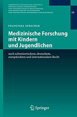 E-Book (pdf) Medizinische Forschung mit Kindern und Jugendlichen von Franziska Sprecher