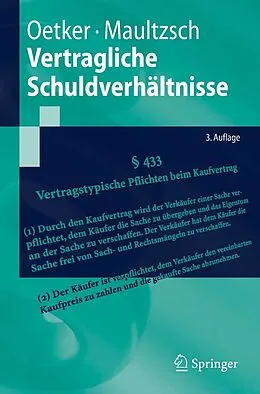 E-Book (pdf) Vertragliche Schuldverhältnisse von Hartmut Oetker, Felix Maultzsch