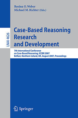 eBook (pdf) Case-Based Reasoning Research and Development de 
