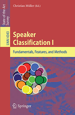 Kartonierter Einband Speaker Classification I von 